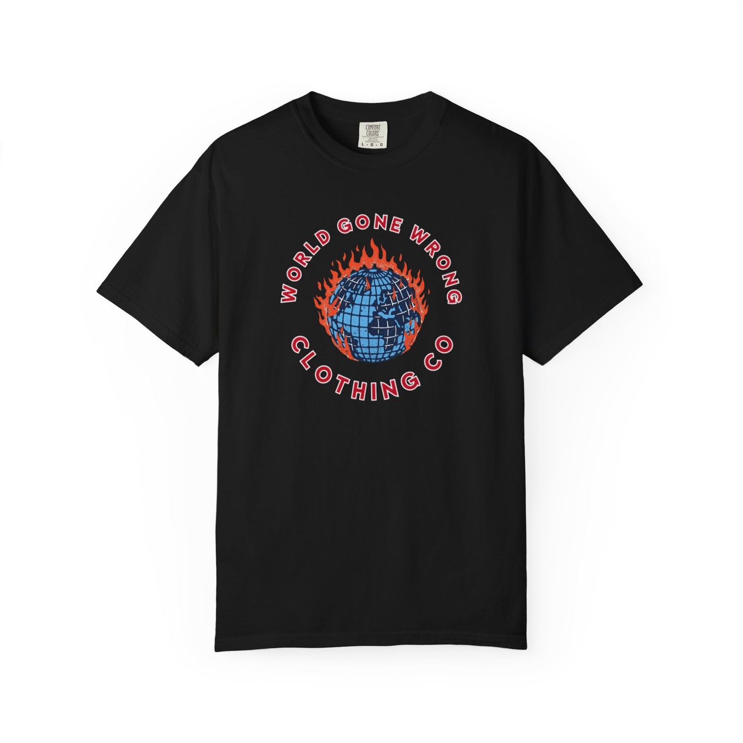 World Gone Wrong - Burning Globe T-Shirt