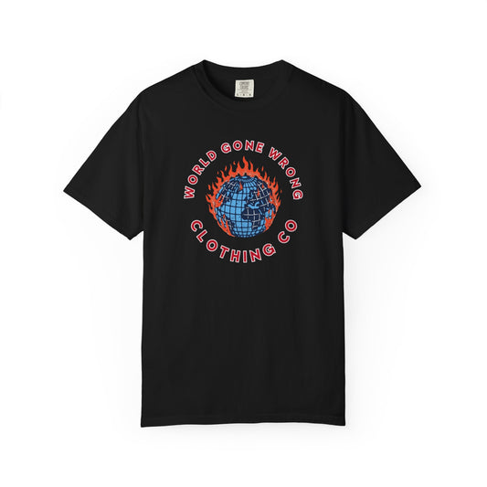 World Gone Wrong - Burning Globe T-Shirt