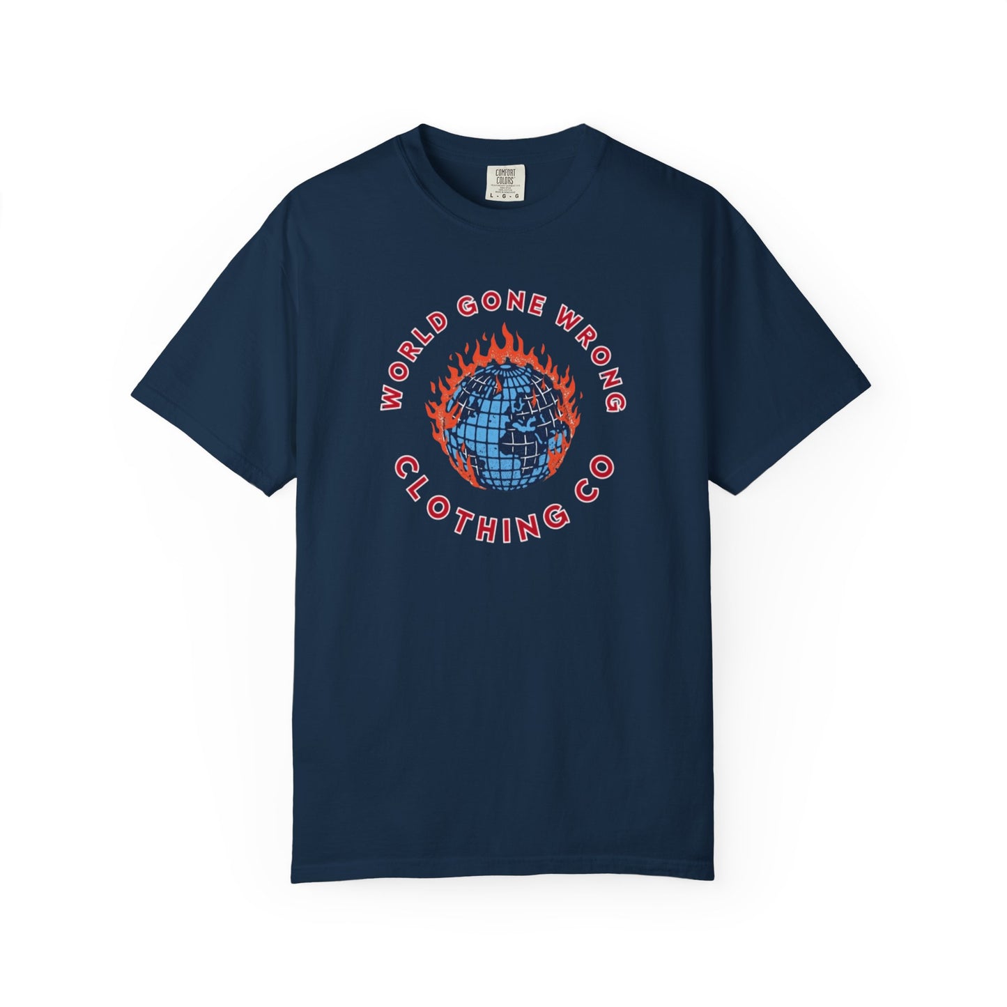 World Gone Wrong - Burning Globe T-Shirt