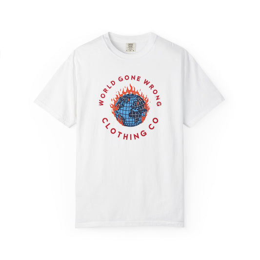 World Gone Wrong - Burning Globe T-Shirt